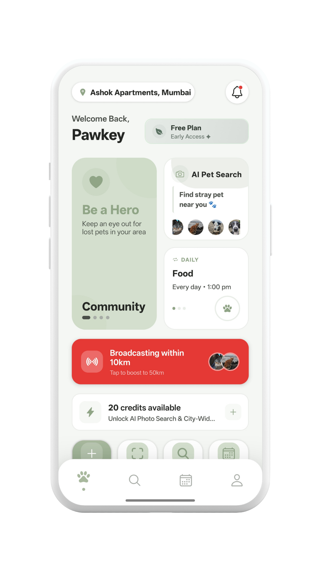 PawKey App Mockup